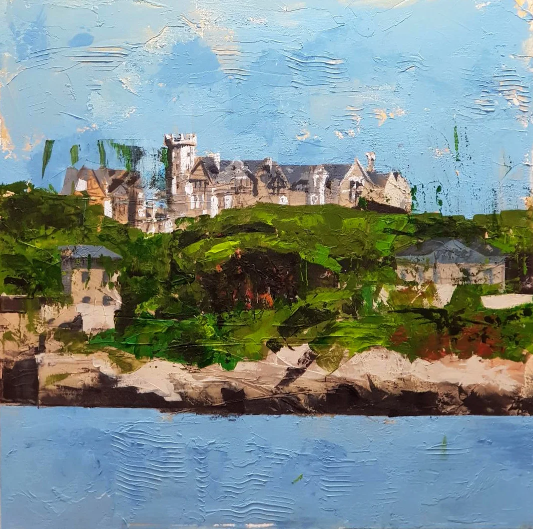 SANTANDER PENÍNSULA DE LA MAGDALENA-2023 60x60 cm ACRÍLICO SOBRE TELA