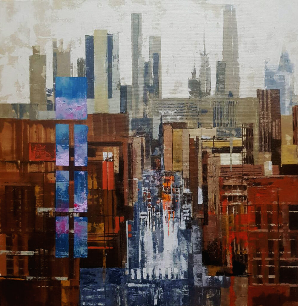 NEW YORK 2025 60x60 cm ACRILICO SOBRE TELA