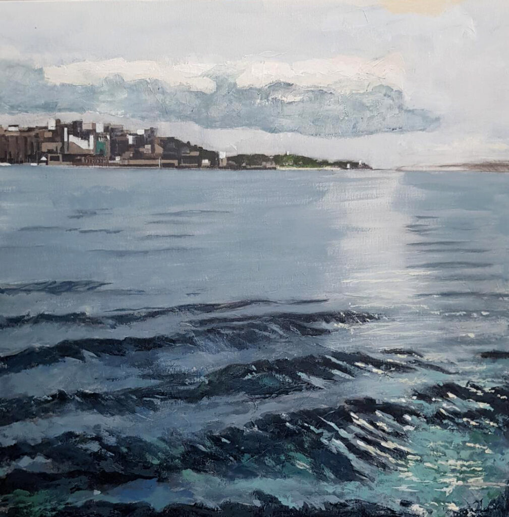 SANTANDER BAHIA 2025 80x80 cm ACRILICO SOBRE TELA